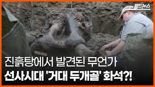 [오늘의 세계] 진흙탕에서 발견된 무언가… 선사시대 '거대 두개골' 화석?!