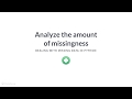 Python Tutorial: Analyze the amount of missingness