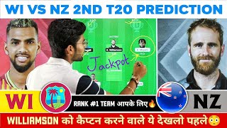 WI vs NZ Dream11 Prediction | WI vs NZ Dream11 Team | 2nd T20 Dream11 Team | WI vs NZ T20 Team