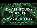 50/10 Exam Study Music Pomodoro Timer - 40Hz Gamma Binaural Beats for Study Focus and Test Revision