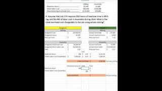 Normal vs Actual costing requirement 4