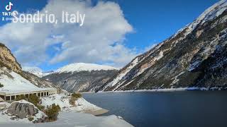 Sondrio Italy, snow and lake lovers