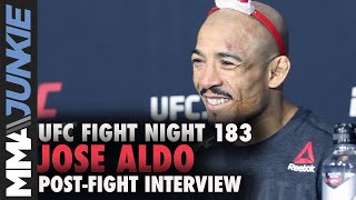 Jose Aldo: Callout of T.J. Dillashaw 'nothing personal' | UFC Fight Night 183 post-fight interview
