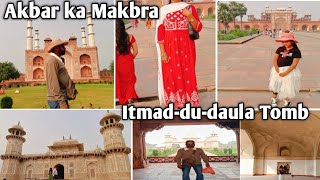 Taj Mahal K baad Sikandra Akbar Ka  Makbra || 40 Rooms || Kanch Mahal || Agra Vlog