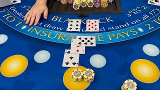 Blackjack | $900,000 Buy In | SUPER HIGH STAKES $400,000 DOUBLE DOWN BET \u0026 I GOT DEALT 16!!!