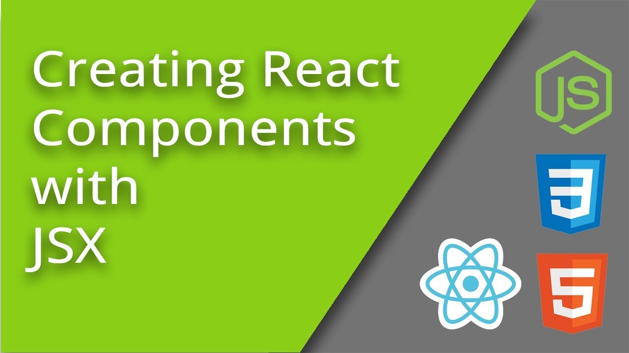 How To Create React Components With JSX - Episode 3 - YouTube