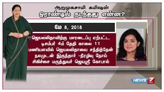 ஆறுமுகசாமி விசாரணை ஆணையம்  : ஓராண்டாக நடைபெற்ற விசாரணையின் முக்கிய நிகழ்வுகள் என்ன?