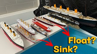 Will All These Ships Titanic, HMHS Britannic, Edmund Fitzgerald Sink or Float? Let's Review.