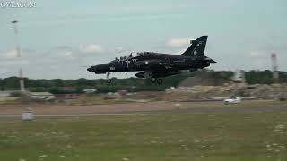 Qatar Emiri Air Force BAE Systems Hawk Mk.167 arrival at RIAT 2022