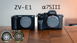 SONY ZV-E1とα7SIIIの『歪み』比較！歪まないカメラの「選び方」も紹介