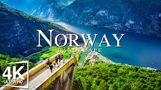FLYING OVER Norway -  Relaxing Music With Beautiful Natural Landscape  (Videos 4K)