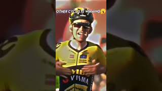 Roglic is from another level #cycling #woutvanaert #mathieuvanderpoel #roglic