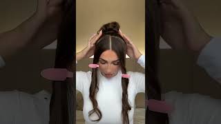 Try this easy messy bun hairstyle  @oliviacrompton 🎀✨