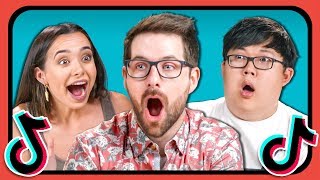YouTubers React To And Try Tik Tok Challenges (Git Up, Assumptions, Time Travele