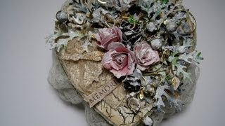 Altered Box in Winter Shabby Chic Style - Step by Step