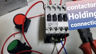 Contactor Holding connection with No/Nc