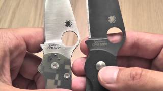 Spyderco Military vs Paramilitary II