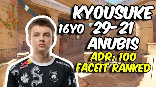 16.yo Spirit Academy kyousuke 29 Kills vs G2 (Anubis) FACEIT Aug 06, 2024 | CS2 POV