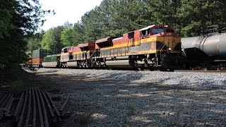 HD: KCS 4047 leads NS Train 24E in Winston, GA