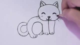 Very Easy! How to turn Words Cat Into a Cartoon Cat  Wordtoons learning ste