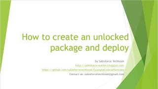 Unlocked Packages