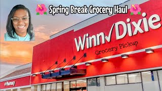 Winn Dixie now does grocery pickup and delivery 😯 | Spring Break Grocery Haul