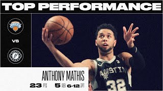 Anthony Mathis Drops 23 PTS in Win Against the Westchester Knicks (Feb.20)