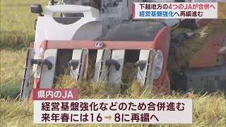 経営基盤強化へ 進むJAの再編 県北部の4つが合併「JA北新潟」発足へ　スーパーJにいがた9月7日OA