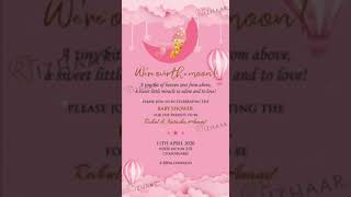 Baby Girl Shower invite by Izhaar