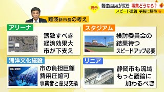 新サッカースタジアムは？リニアは？海洋文化施設は？静岡市・難波新市長が抱負　それぞれの事業の考え方