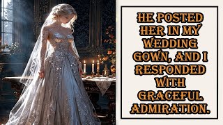 He Posted Her In My Wedding Gown, And I Responded With Graceful Admiration.