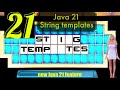 ☕2️⃣1️⃣ #java21 String Templates
