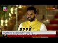 Kinjarapu Ram Mohan Naidu takes oath as Cabinet Minister at Rashtrapati Bhavan