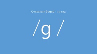 【英語の発音】子音/ g / の発音