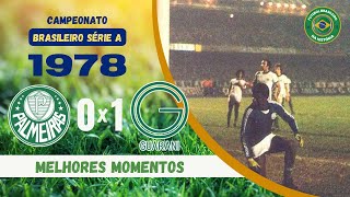 Palmeiras 0x1 Guarani (Final Copa Brasil 1978) JOGO DE IDA