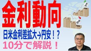 【金利動向！】　日銀による指値オペが再び実施されるかも！？　10年物国債金利0.25％という上限水準に近付いている！！　日米金利差は拡大しているが、円安は止まるのか！？　【10分で解説！】