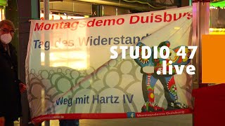 STUDIO 47 .live | KOALITIONSVERTRAG DER NEUEN AMPEL-REGIERUNG: MONTAGSDEMO IN DUISBURG ÜBT KRITIK