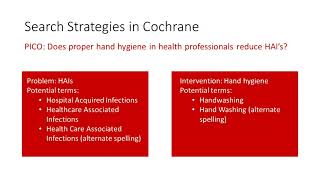 Cochrane Library Tutorial