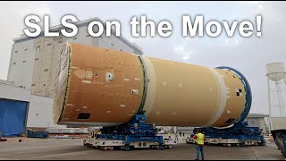 Watch NASA move the Upper Half of the 2nd SLS Mega-Rocket into Final Assembly position!