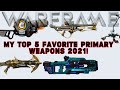 My Top 5 Favorite Primary Weapons in Warframe 2021