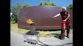 Wassernebel Feuerlöscher beim Fettbrand!