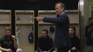 Jon Cooper addresses team after Game 4 victory