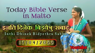 Today Bible Verse in MALTO|17/04/2022|TBVM107|@JD for MALTO