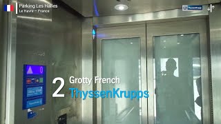 2 ThyssenKrupp Elevators - Parking Les Halles, Le Havre, FR