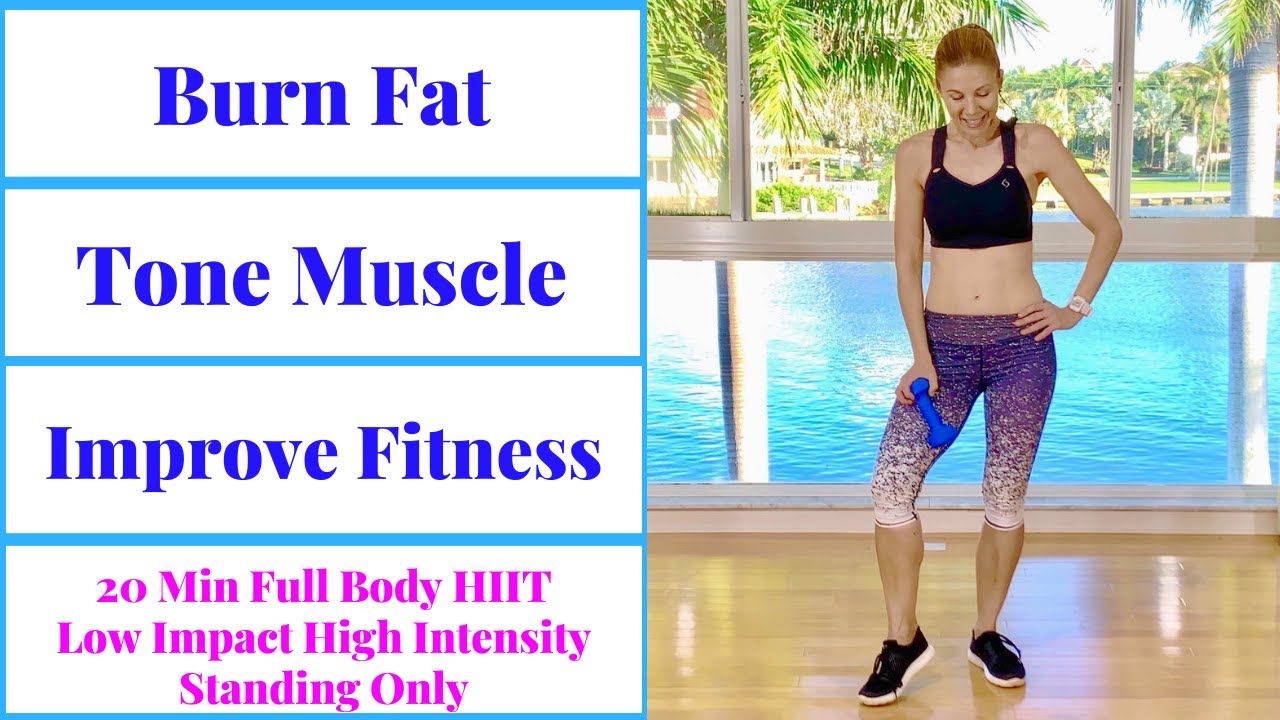 HIIT #92: 20 Min LOW IMPACT HIIT: Burn Fat, Build Muscle, Improve ...