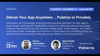 Webinar: Deliver Your App Anywhere … Publicly or Privately, sponsored by Volterra