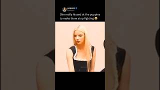 Anya Taylor-Joy really hissed at the puppies to make them stop fighting 😭