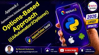 [Appium/Python Tutorial] - 28 : Approach 1 - Options-Based Approach((UiAutomator2Options()