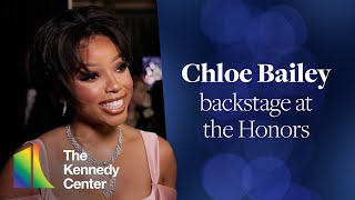 Chloe Bailey backstage at the 46th Kennedy Center Honors (2023)