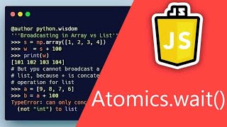 Atomics.wait( ) : : Javascript : : @S.H.S.T Corporation